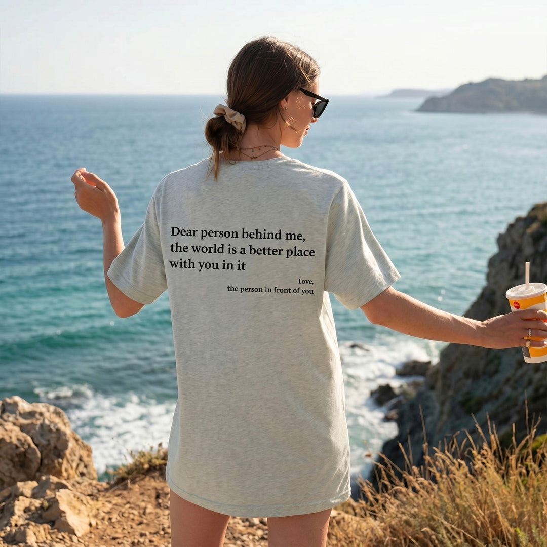 Unisex 'You Are Enough' affirmation t-shirt, a positive message tee for casual fashion.