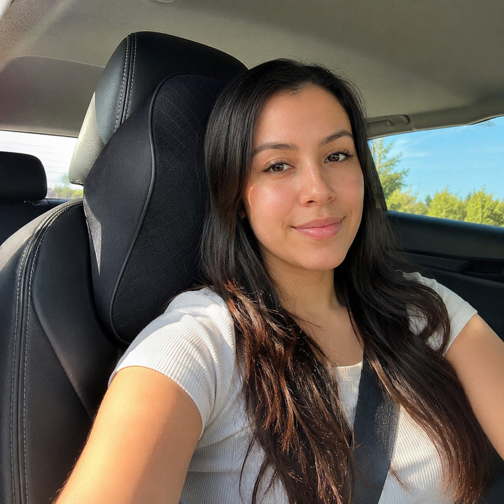 Durable unisex car seat neck support pillow, a must-have auto accessory for enhanced driving comfort.