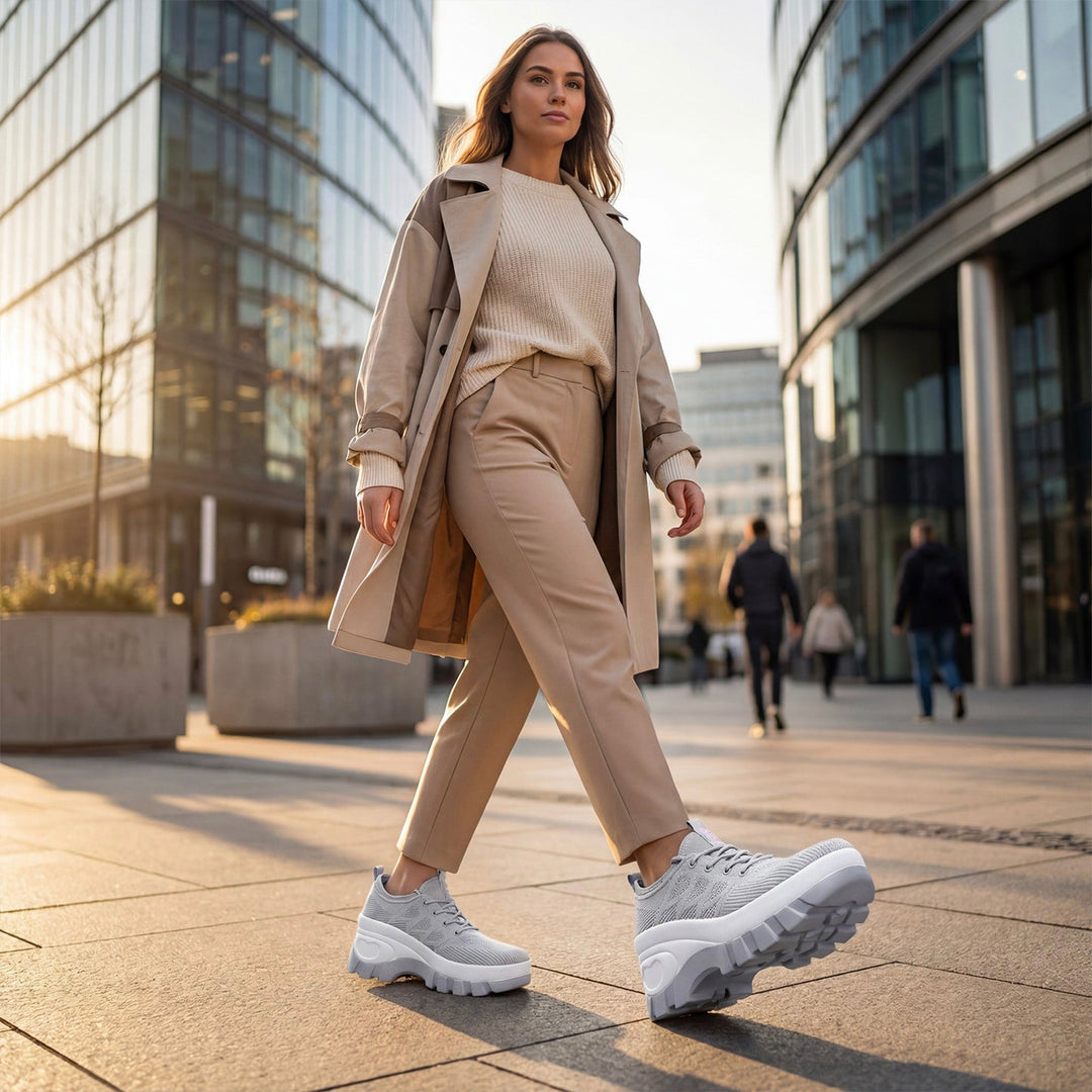 Durable women's platform comfort shoes, 3-inch height, providing essential support for nurses and work.