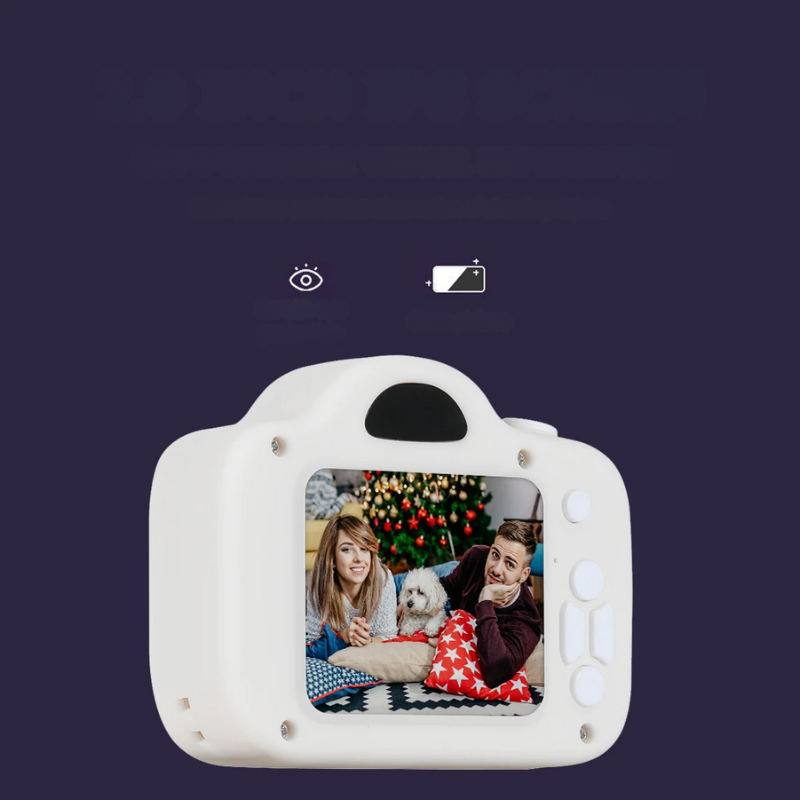 Educational children's digital camera, 1080p video, creative photography toy with color screen for kids.