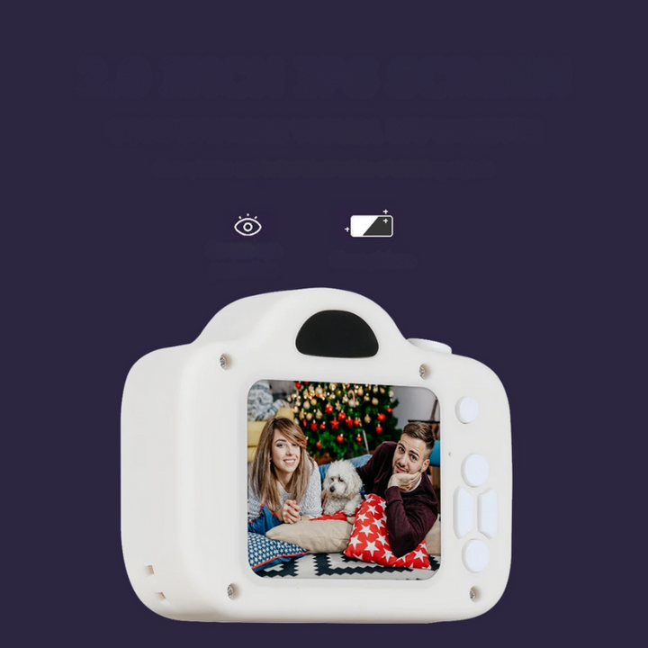 Educational children's digital camera, 1080p video, creative photography toy with color screen for kids.