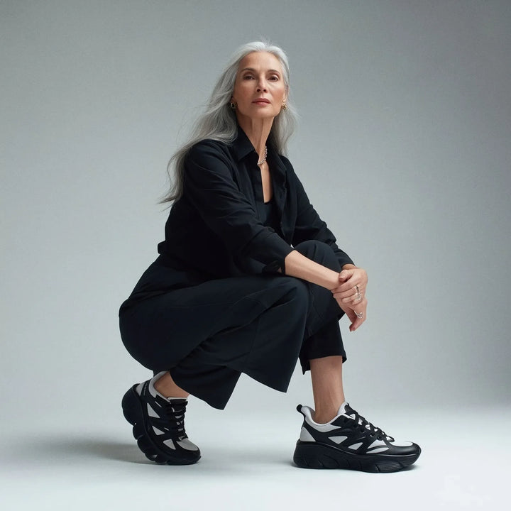 Women's anti-fatigue walking shoes, professional, lightweight for daily use & comfort.