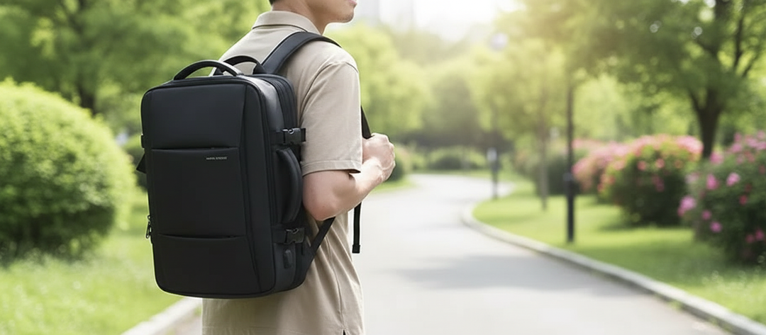 Unisex Multifunctional Travel Backpack CapacityPack with USB charging port, sleek design for daily commute & travel.