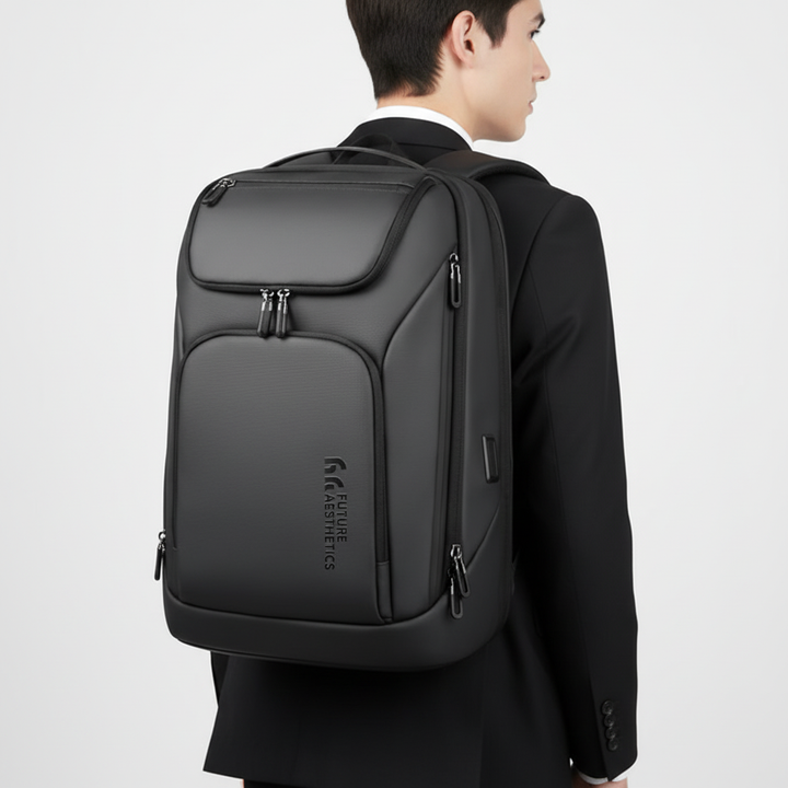 Multifunctional Travel Backpack CapacityPack full of essentials, highlighting its spacious multi-compartment design.