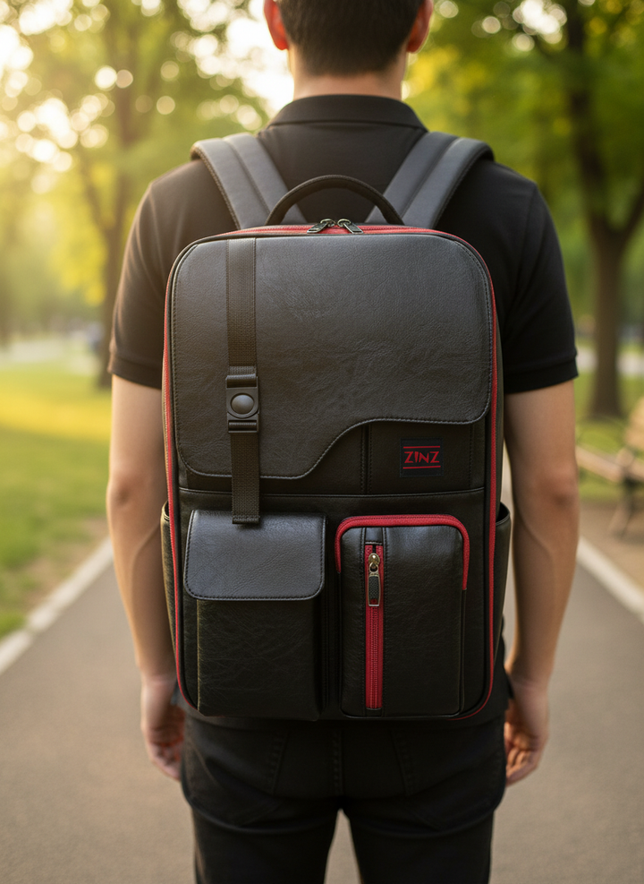 Unisex waterproof laptop backpack with anti-theft design, USB charging port, and expandable compartment for travel.