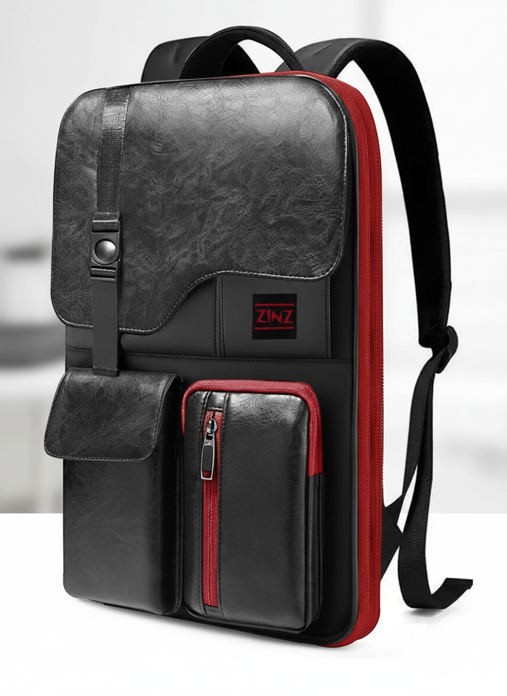 Multifunctional waterproof rucksack with anti-theft pockets, external USB port, and dedicated laptop storage.