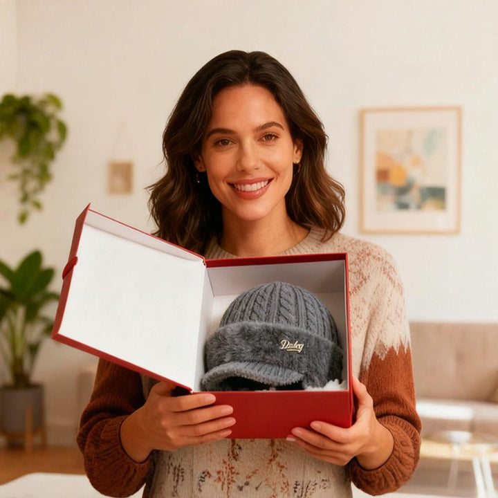 Winter fashion trapper hat, unisex, with flexible ear flaps for maximum warmth and style.