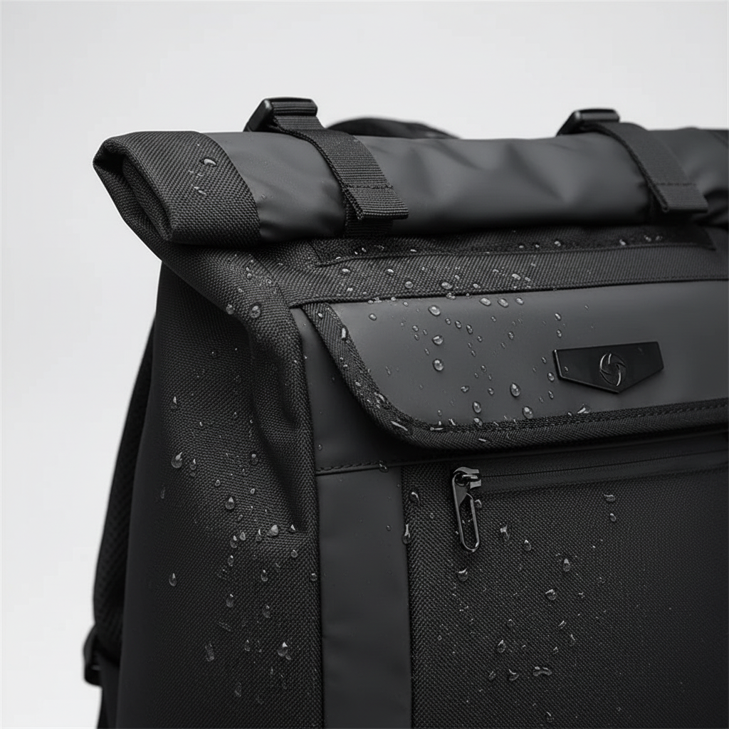 Large capacity 50L men's waterproof rucksack, perfect for travel, camping, and outdoor exploration.
