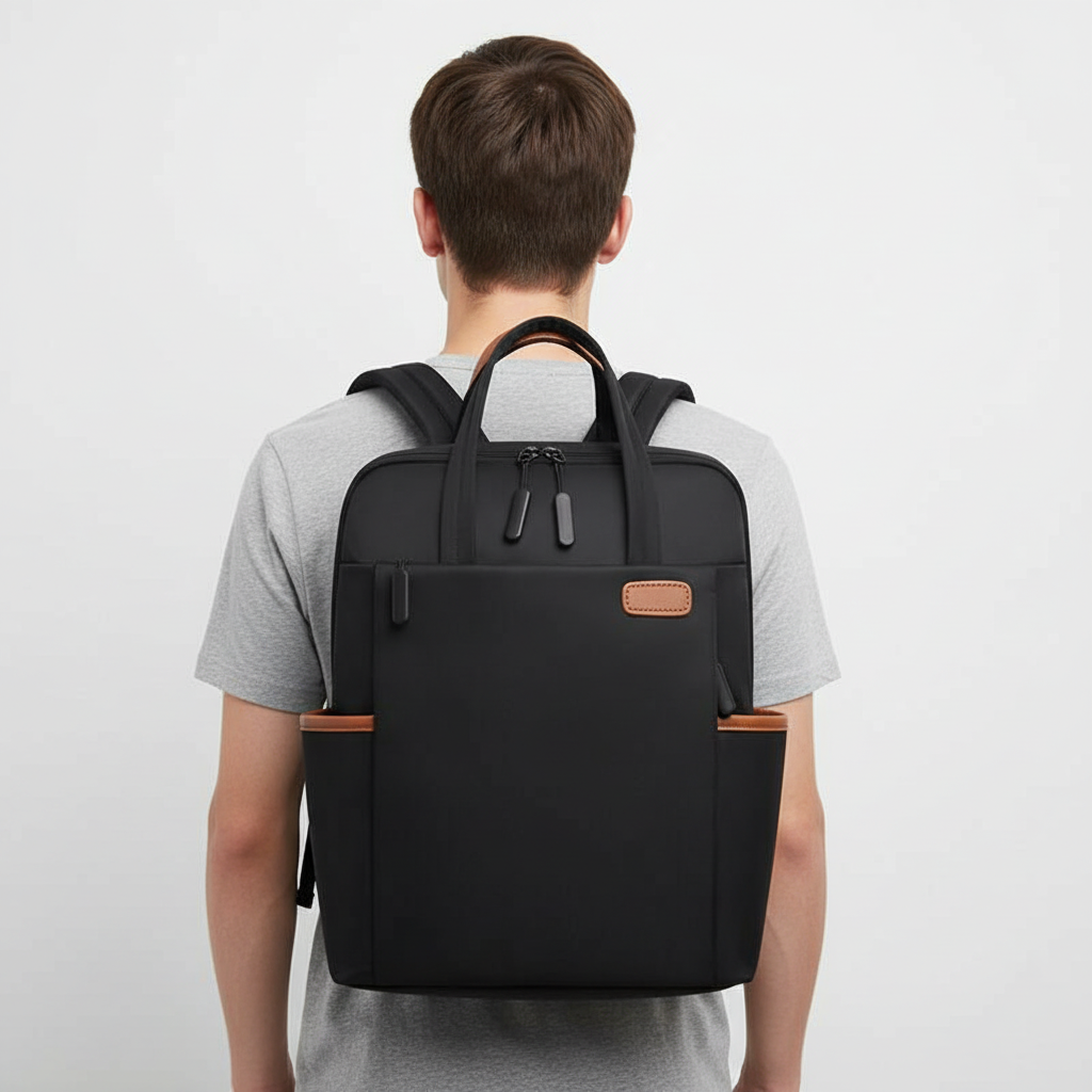 Anti-theft backpack with hidden zippers & secure pockets, protecting valuables during daily commute & outdoor adventure.