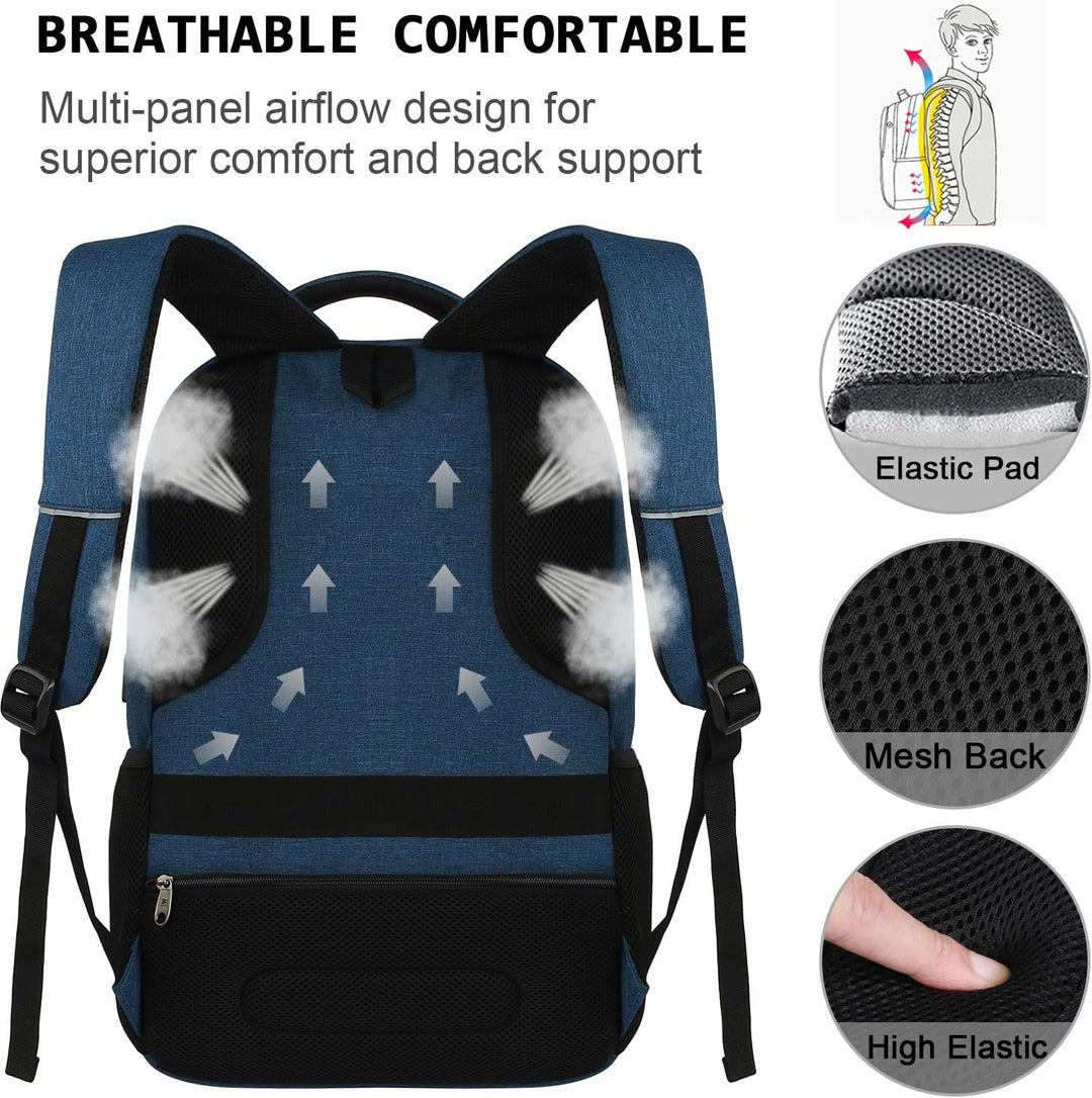 Unisex waterproof anti-theft backpack, perfect for urban and outdoor adventures.