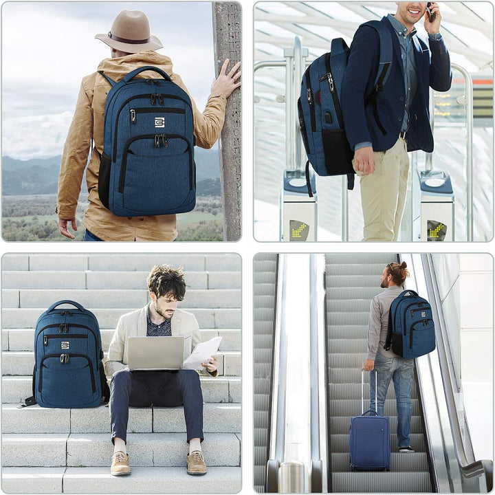 Water-resistant anti-theft rucksack, perfect for laptops and daily essentials.