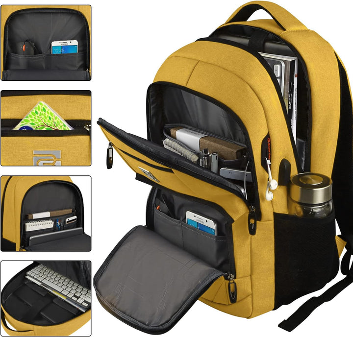 Smart anti-theft waterproof laptop backpack with USB, suitable for any commute.
