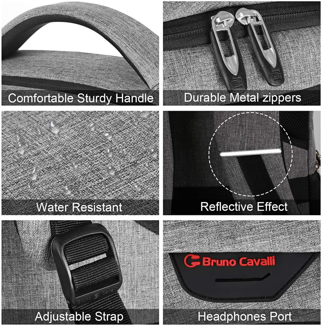 Secure and waterproof daily commute bag with anti-theft features for peace of mind.