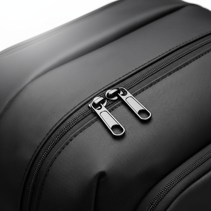 Durable travel backpack with side compression straps, perfect for secure laptop carry.