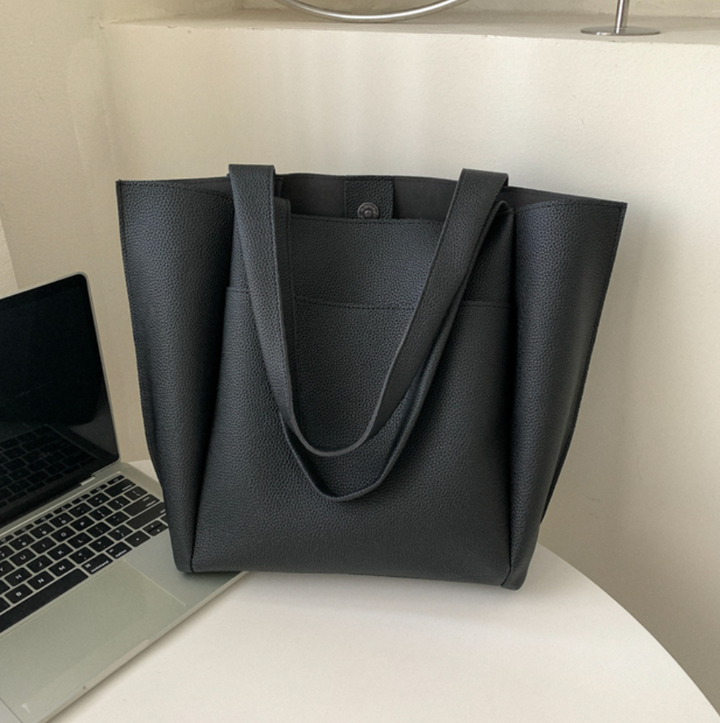 Stylish women's work tote bag, large & structured. Ideal shoulder bag for office essentials & daily commute.