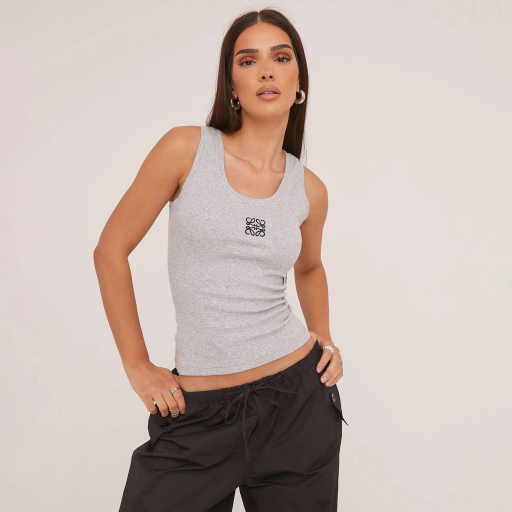 Women's sleek racerback tank top, fitted comfort for everyday style and casual wear.