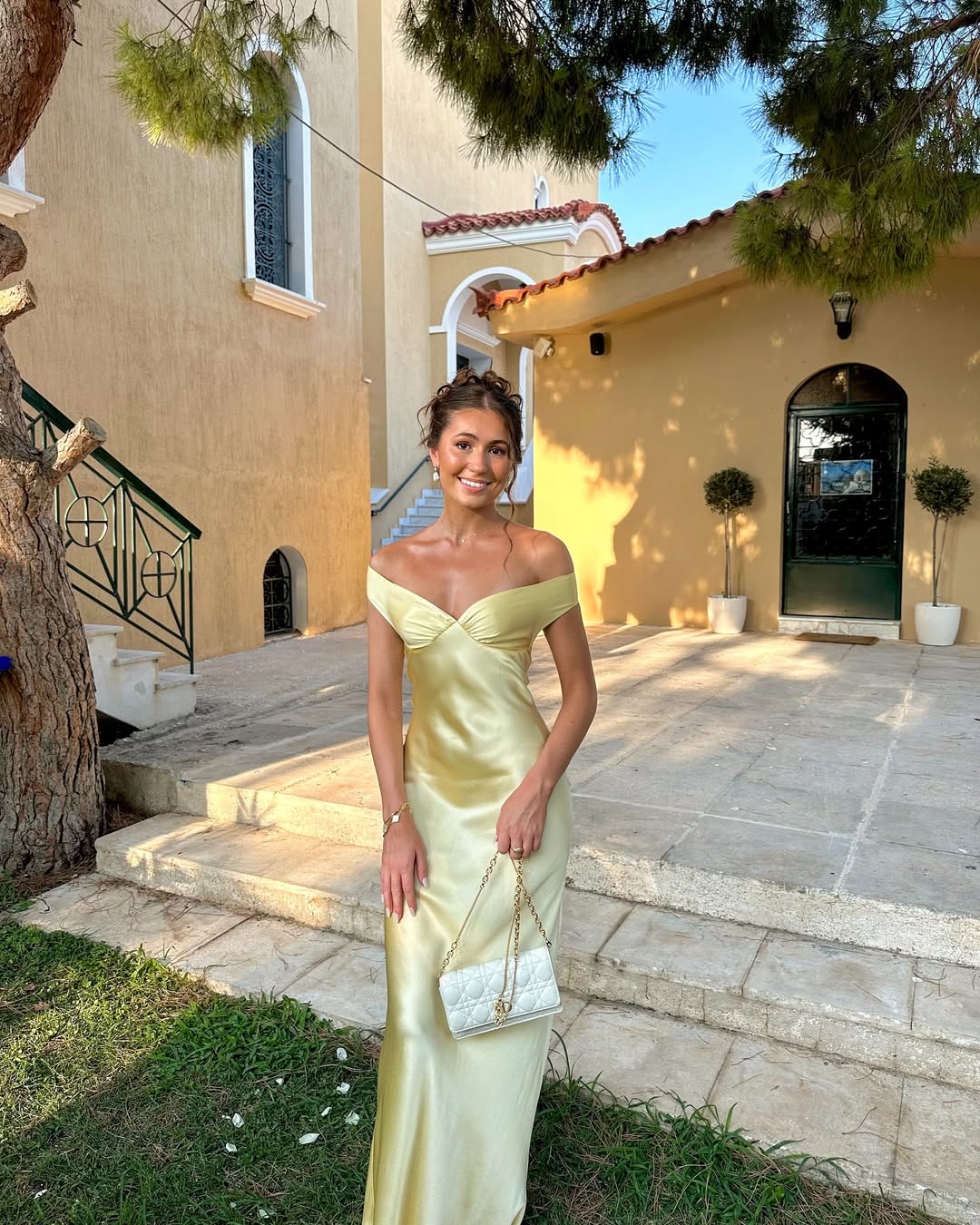 Gorgeous women's yellow formal maxi dress, perfect for elegant evening parties & events.