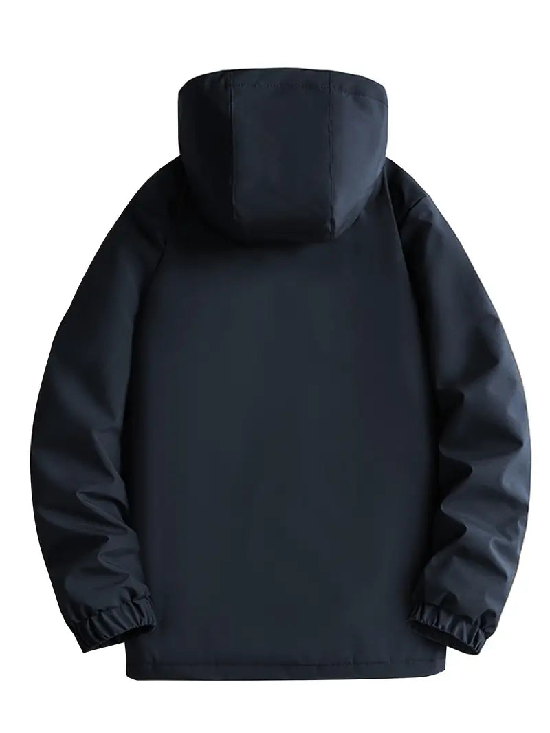 Essential men's fashion outerwear: Regular fit warm winter parka, a comfortable padded coat.