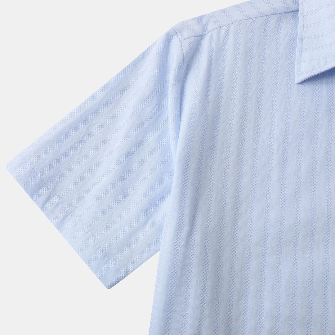 Men's versatile short sleeve button-down shirt. Smart casual, collared, with a chest pocket. Great for everyday.