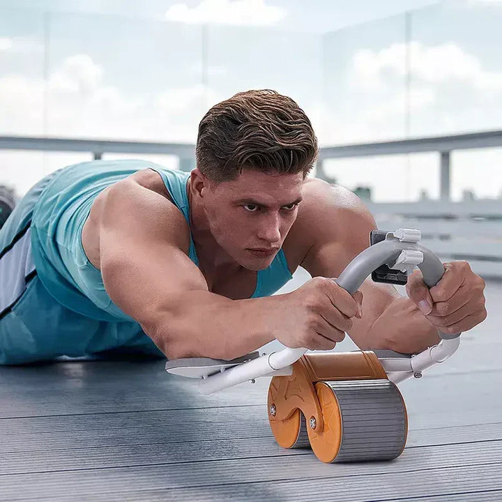 Unisex Abs Exercise Roller with Smart Timer for core workouts & home gym fitness equipment.