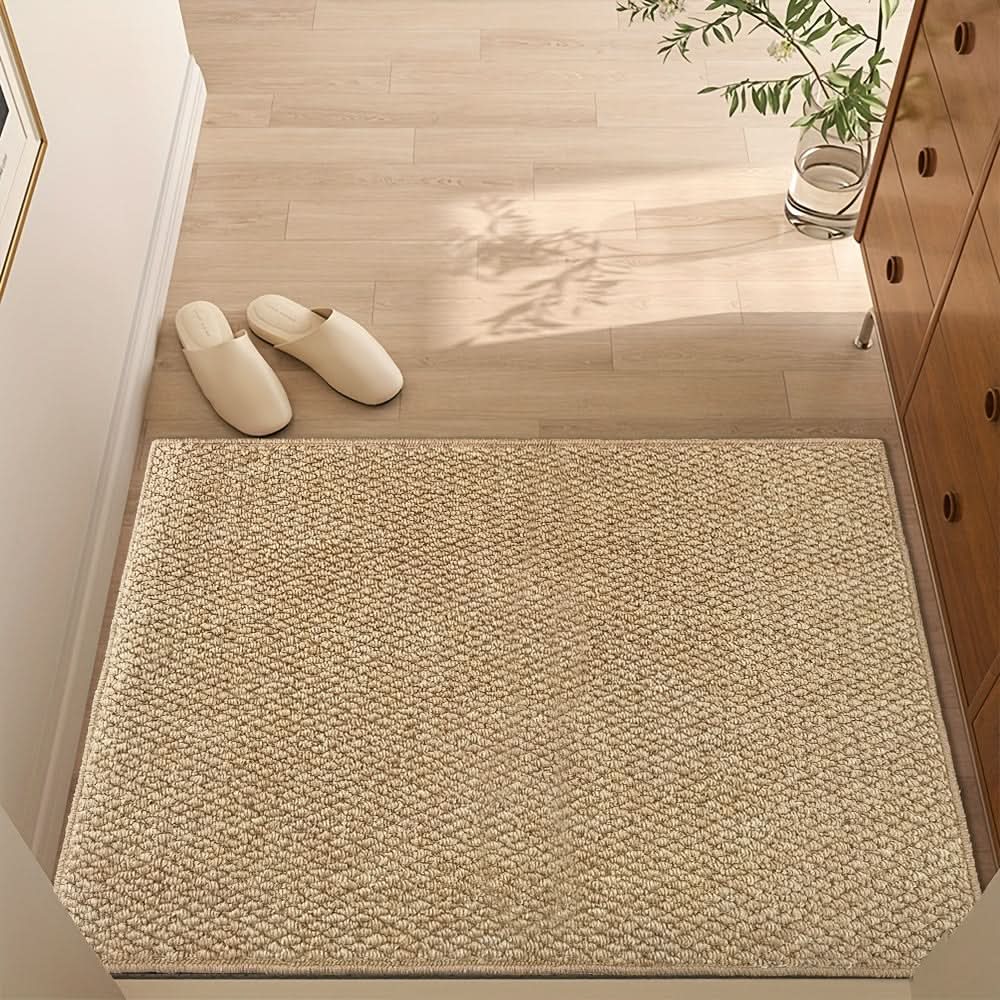 Washable indoor/outdoor absorbent door mat, perfect for entryway & home decor, keeping floors clean.