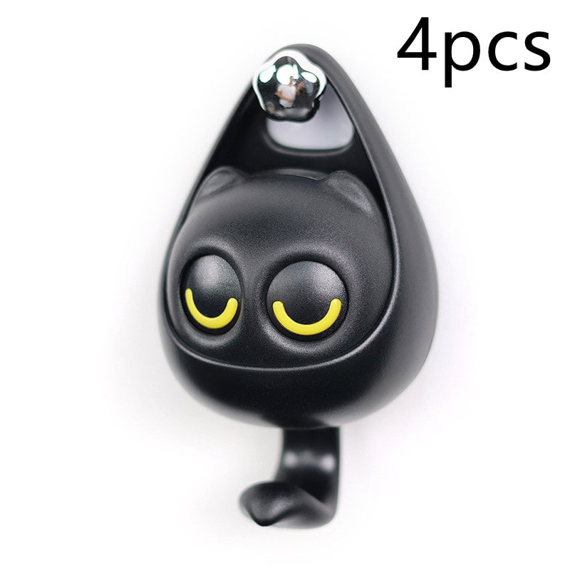 Whimsical cat eye coat rack alternative. Damage-free & decorative.