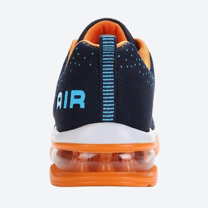 White women's lightweight walking sneakers with superior air cushion support.