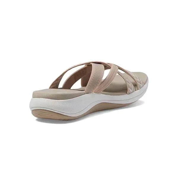 Lightweight, breathable women's orthopedic summer sandals with CloudWalk cushioning & arch support for all-day comfort.