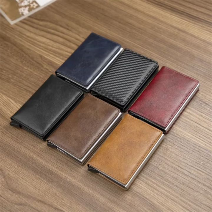 Stylish and secure aluminum money clip wallet, an essential men's accessory.