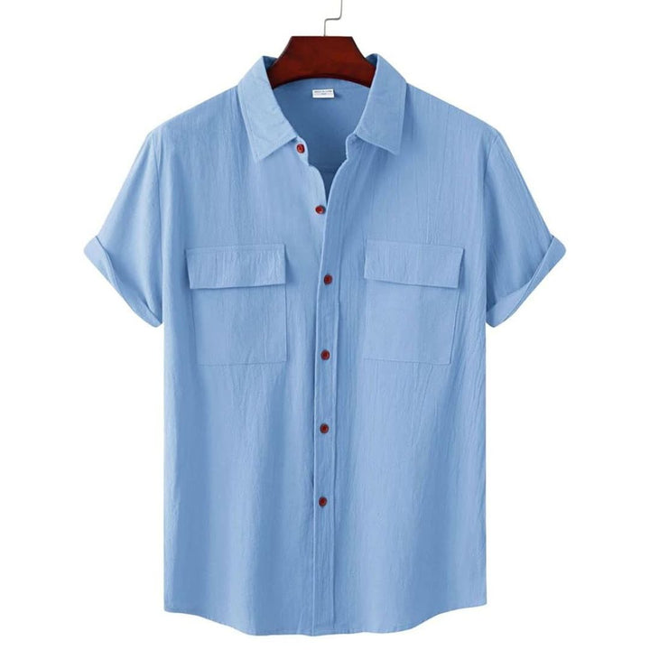 Fashionable short sleeve ladies blouse, perfect for versatile everyday wear & chic summer looks.