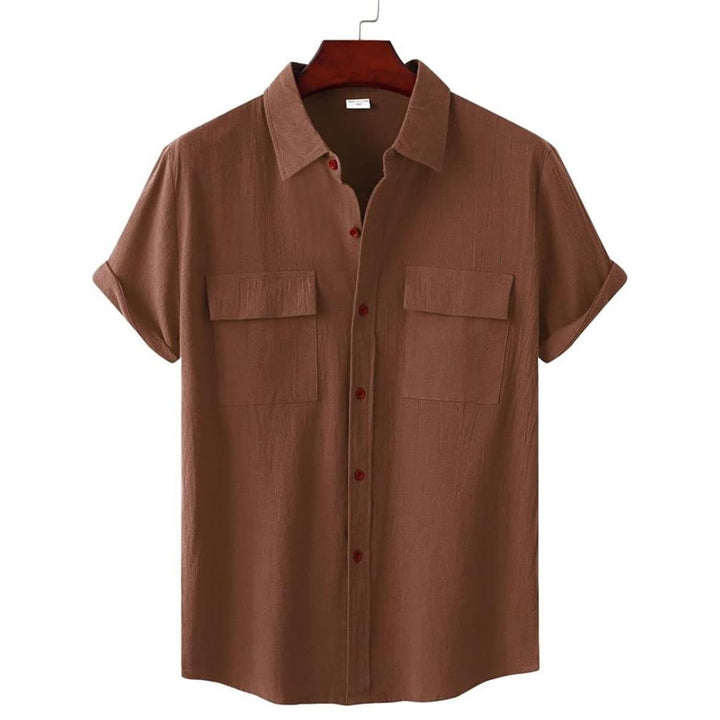 Versatile Annie Blouse, a stylish short sleeve casual top for women's everyday & summer fashion.