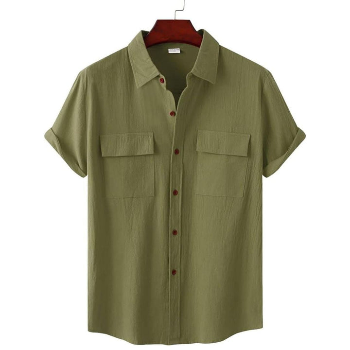 Chic & comfortable women's short sleeve blouse, versatile for everyday fashion and summer wear.