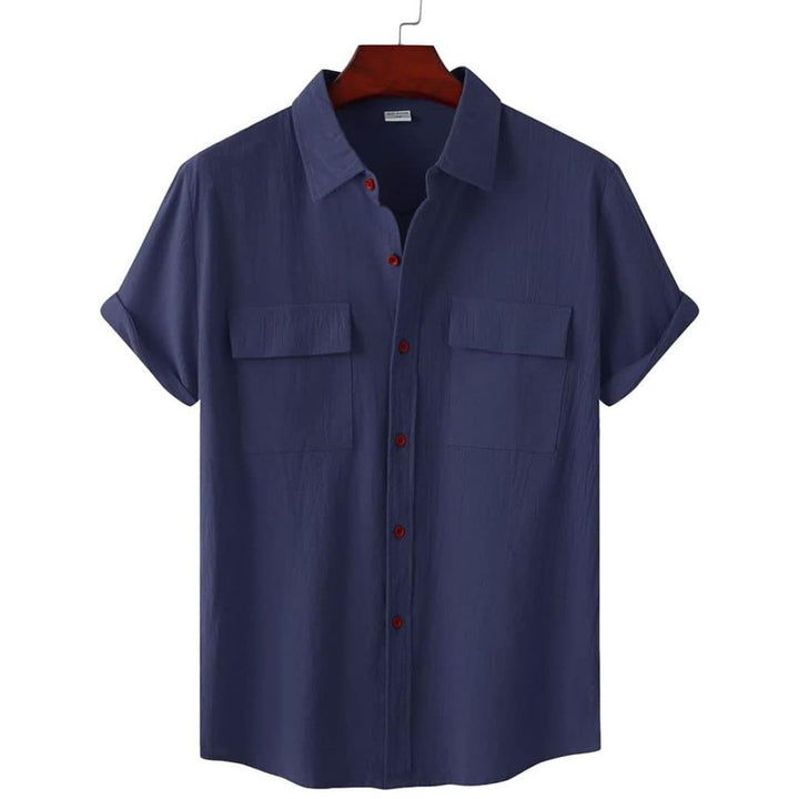 Comfortable Annie Blouse, a versatile short sleeve casual top for women's everyday & summer style.