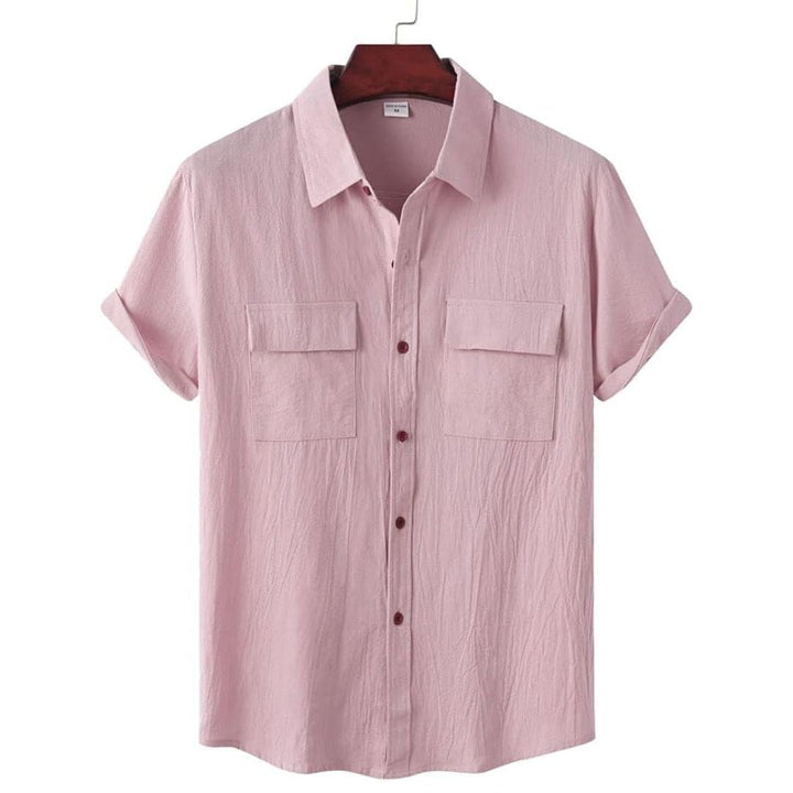 Stylish short sleeve women's blouse, a versatile top for casual everyday wear and summer fashion.