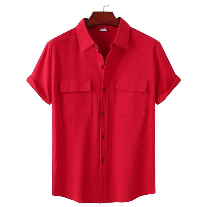 Casual women's short sleeve top, the Annie blouse offers comfort and versatile summer style.