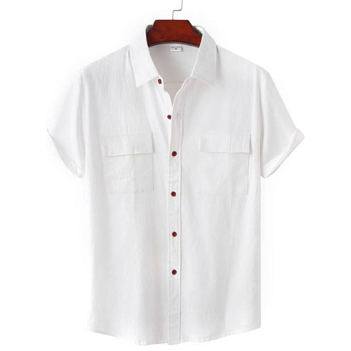 Chic ladies versatile short sleeve blouse, ideal for fashion-forward everyday wear & summer outfits.