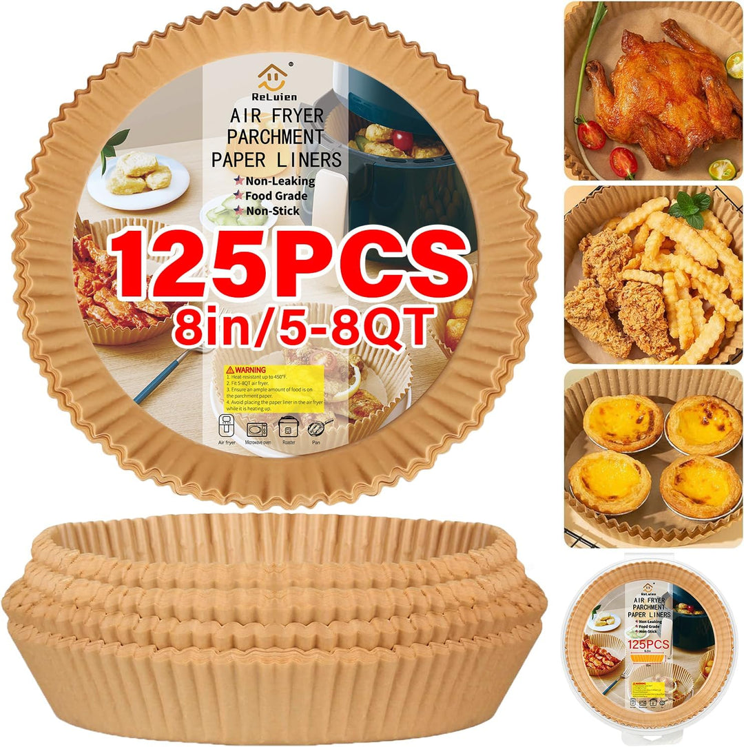 Mess-free cooking with EasyCrisp disposable non-stick air fryer liners. Fast cleanup!
