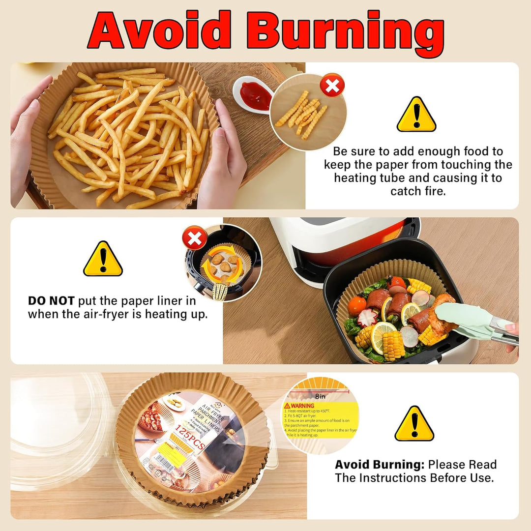 Enjoy mess-free air frying with EasyCrisp disposable non-stick liners. Quick and easy cleanup.