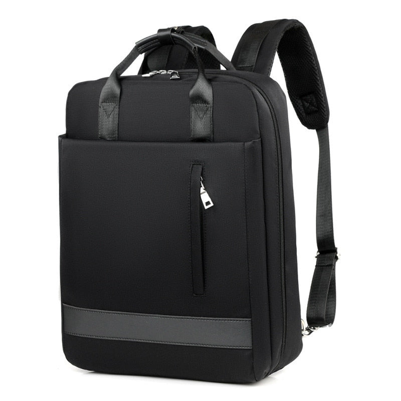 Secure anti-theft travel backpack featuring hidden zippers, USB charging port, & durable oxford fabric for safety.