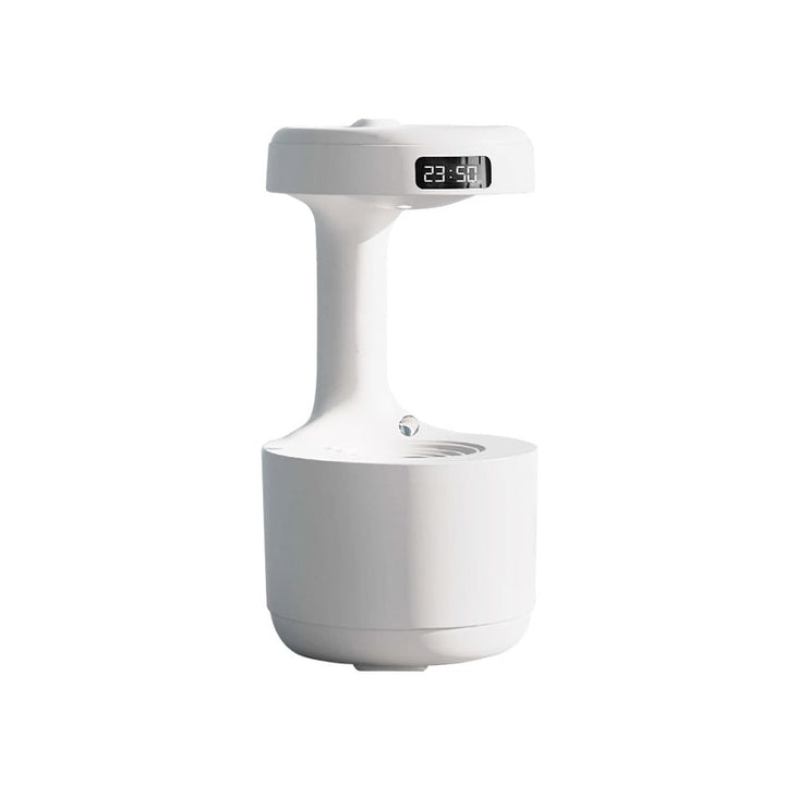 Desktop anti-gravity humidifier creating a soothing environment for relaxation & better air quality.