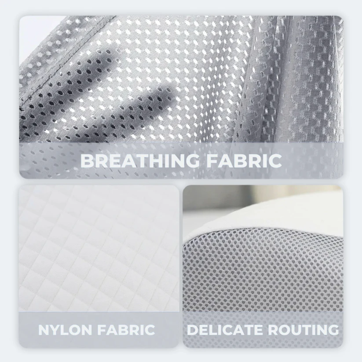 This ergonomic anti-snore pillow uses memory foam for neck support, promoting deep, restful, and snore-free sleep.