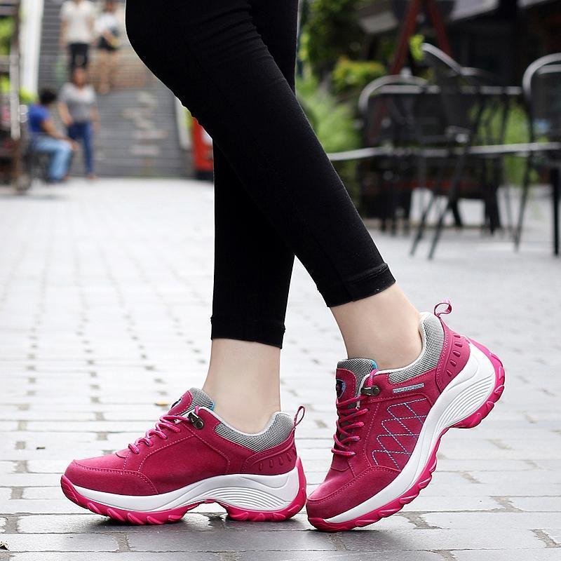 Women's comfortable purple sneakers with premium arch support for daily wear.