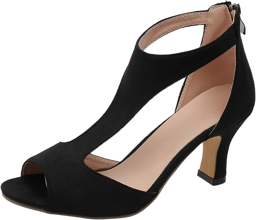 Two pairs of Arlene women's comfort sandals, pink & black, showcasing stylish & versatile summer footwear.