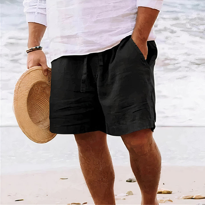 Lightweight & comfortable men's drawstring shorts. Elegant design, relaxed fit, versatile for summer casual wear.