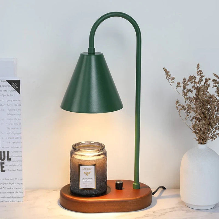 LumiFlare electric candle warmer lamp for a magical, cozy home ambiance & flameless scent; perfect decorative light.