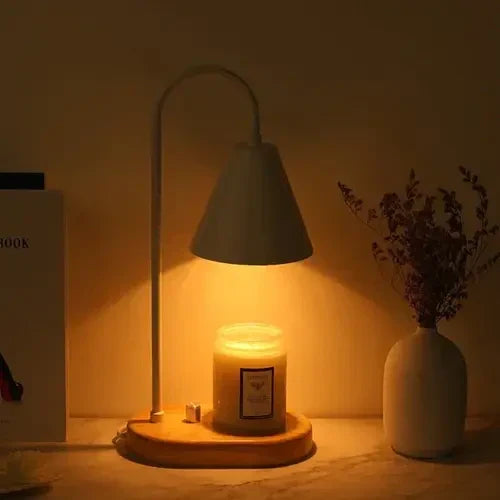 Flameless electric candle warmer lamp, a safe and cozy alternative for enchanting home ambiance & aroma diffusion.