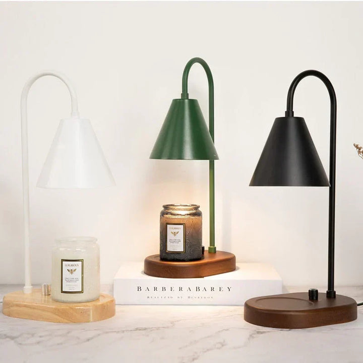 Aroma diffusing electric candle warmer lamp, safely melts wax for soothing scents & flameless home ambiance.