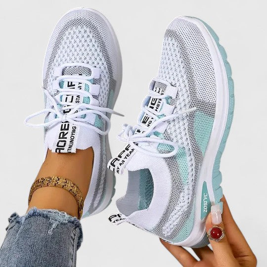 Lace-up women's comfort trainers, designed for walking & everyday wear. Lightweight & supportive sneakers.