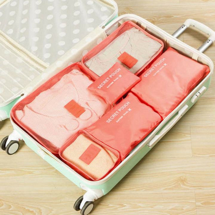 Smart space-saving luggage bags, 2-piece set, for organized travel.