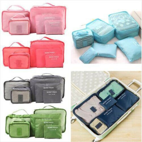 Waterproof 2-piece travel storage bags for organized vacation & business trips.
